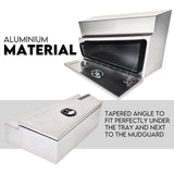 750mm Pair of Undertray Toolbox Aluminium Under Tray Underbody Tool Box Flat UTE