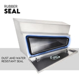 750mm Pair of Undertray Toolbox Aluminium Under Tray Underbody Tool Box Flat UTE - Top-Down View