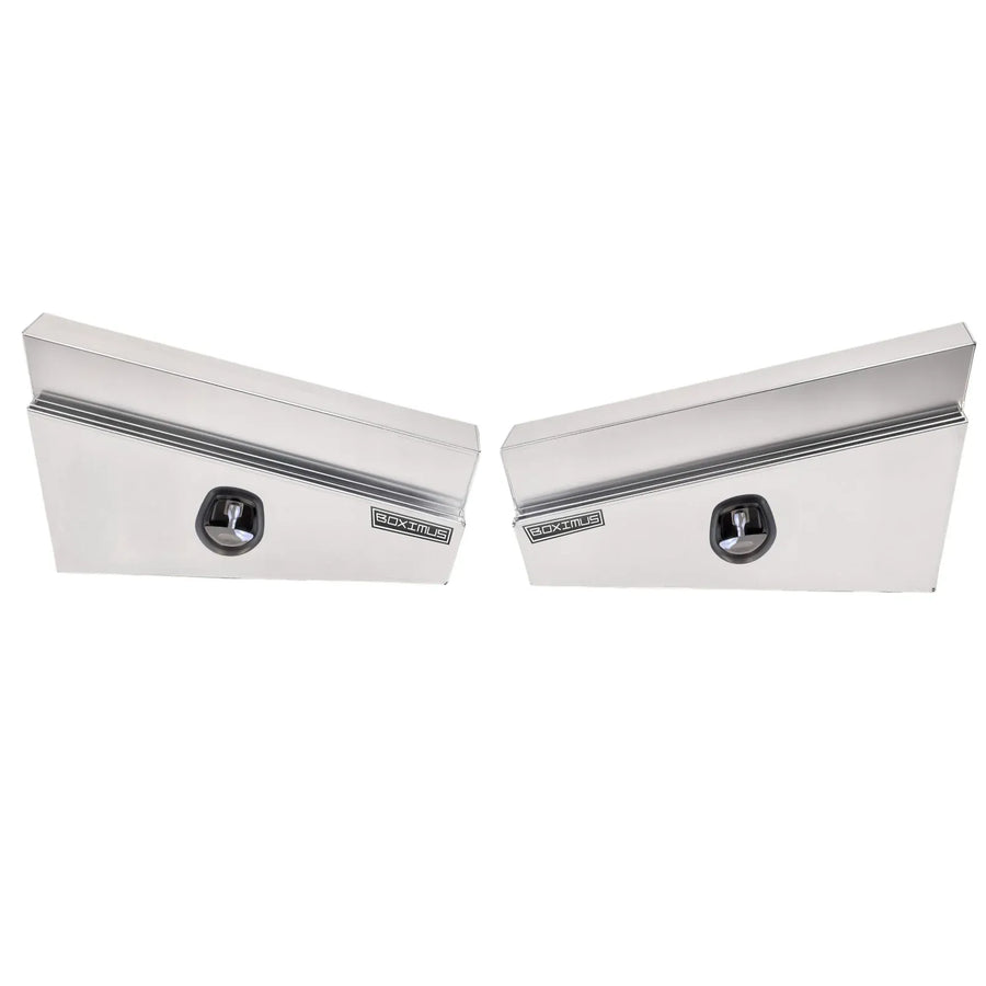 900mm Under Tray Tool Box Pair Aluminium Toolboxes Set Truck Undertray Underbody