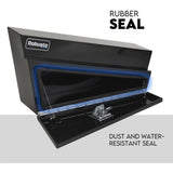 Under Tray Tool Box Underbody Pair Set 900mm Black Steel - Top-Down View