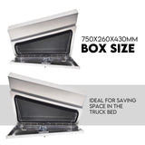 Under Tray Tool Box Underbody Pair Set 750mm Aluminium
