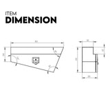 Under Tray Tool Underbody Pair Set 900mm Aluminium - Top-Down View