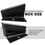 900mm Black Pair of Under Tray Undertray Tool Box Steel Underbody Toolbox Truck