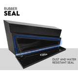 900mm Black Pair of Under Tray Undertray Tool Box Steel Underbody Toolbox Truck - Top-Down View