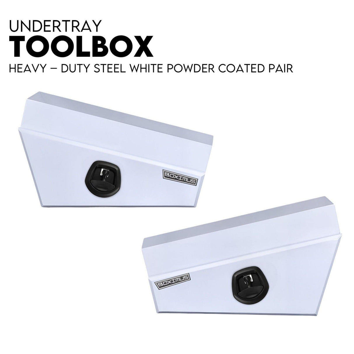 750mm Pair Set Under Tray Ute Tool Box Storage Truck Trailer Underbody Toolbox