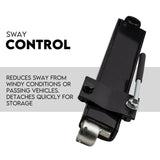 Weight Distribution Hitch System Load Leveller Caravan Anti Sway Bars 800Lb - Top-Down View