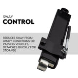 800lbs Weight Distribution Hitch System Load Leveller Caravan Anti Sway Bars - Top-Down View