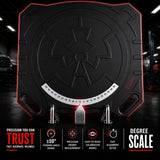 2 pc Aluminum Wheel Alignment Turntable Pair 360° Rotating Turn Plate 2 Ton - 45-Degree Angle