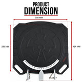 2 pc Aluminum Wheel Alignment Turntable Pair 360° Rotating Turn Plate 2 Ton - Low Angle