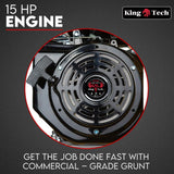 15HP Engine Wood Chipper Garden Mulcher Shredder Mulch Chip Tree Branch - Front View