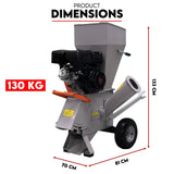 15HP Engine Wood Chipper Garden Mulcher Shredder Mulch Chip Tree Branch - Extra Image