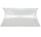 100 Clear PVC Pillow Gift Boxes - Perfect for Weddings, Jewelry, and Party Favors, 8cm x 5cm x 3cm