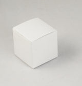 Set of 100 White 5x5x8cm Gift Boxes - Versatile Folding Packaging for Weddings, Jewelry, Parties, and Treats