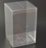 10 Pack of 8x8x10cm Clear PVC Plastic Folding Packaging Small rectangle/square Boxes for Wedding Jewelry Gift Party Favor Model Candy Chocolate Soap Box - Top-Down View