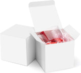 10 Pack of White 5x5x8cm Square Cube Card Gift Box - Folding Packaging Small rectangle/square Boxes for Wedding Jewelry Gift Party Favor Model Candy