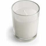 25 Pack of White Votive Candles in Clear Glass Holders - Perfect for Weddings and Event Centerpieces