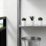 3 Pack of Artificial Succulent Potted Plants in White Plastic 6cm Pot Interior Decoration - Front View