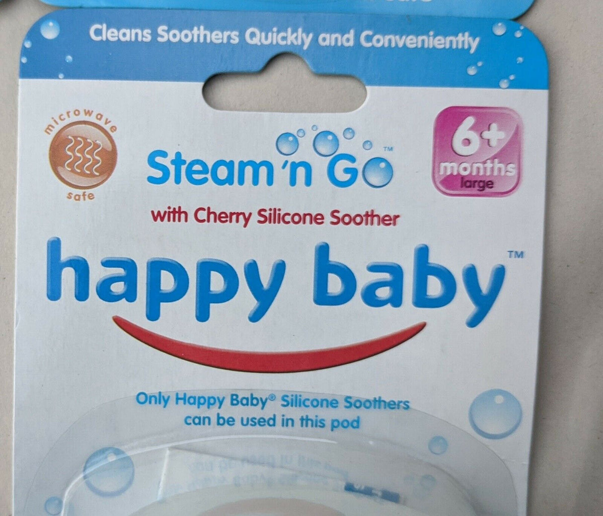 Bulk Pack of 48 - Happy Baby Steam n Go Cherry Silicone Soother Steriliser for Easy Parenting