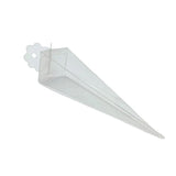 50-Piece Set of Clear Pyramid-Shaped Gift Boxes - Perfect for Weddings, Parties, and Exhibitions - Rear View