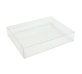50 Pack of Clear PVC Folding Boxes for Wedding Favors and Gifts - 15x15x4cm Rectangle/Square Containers for Candy, Jewelry, and Soap