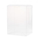 50-Pack of Clear Plastic Cube Boxes - 22x14.5cm Exhibition Gift Display Storage Solutions - Front View