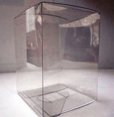 50-Pack of Clear Plastic Cube Boxes - 22x14.5cm Exhibition Gift Display Storage Solutions - 45-Degree Angle