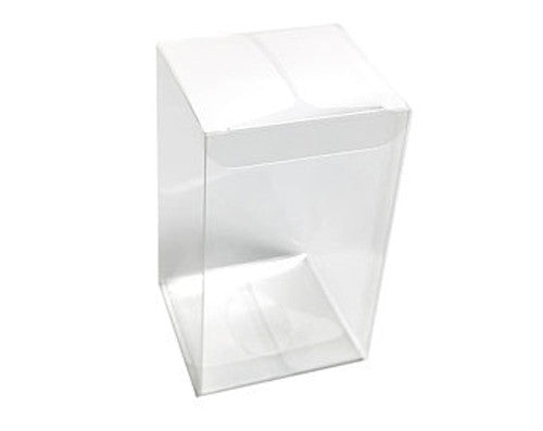 50 Pack of Clear PVC Folding Gift Boxes for Jewelry, Candy, and Soap - 8x8x10cm Rectangle Party Favor Boxes
