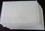 Bulk Pack of 50 White Padded Bubble Mailers - 34x24cm Envelopes - Top-Down View