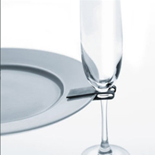 50-Pack 75mm White Wine Glass Plate Clips - Perfect for Buffets and Parties - Convenient Dining Accessory