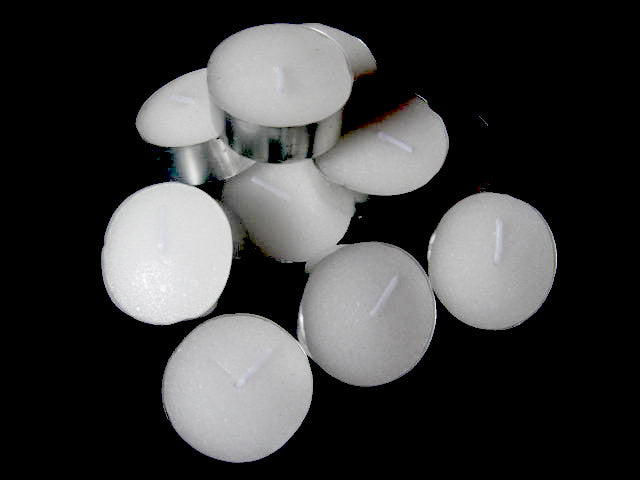 50 Pack Bulk Tea Light Candles - White Smokeless Tealights Unscented - 9 Hour Burn Time