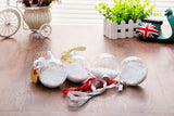 20 x Glass Bauble 8cm Diameter Round Clear with Silver Cap - table or tree centrepice personal memory theme craft gift
