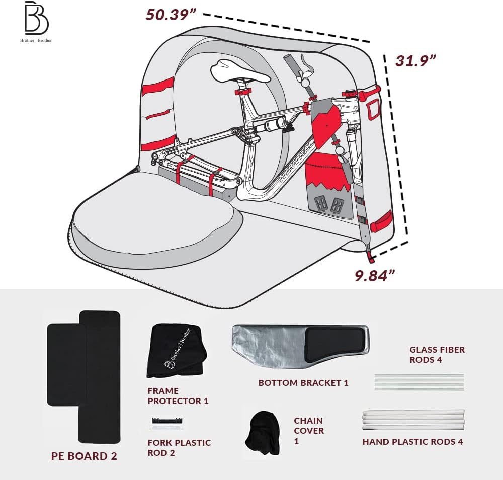 Ultimate Bike Travel Bag for Airplane & Shipping - Versatile Case for MTB, Road, and Triathlon Bikes