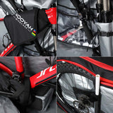 Ultimate Bike Travel Bag for Airplane & Shipping - Versatile Case for MTB, Road, and Triathlon Bikes - Low Angle