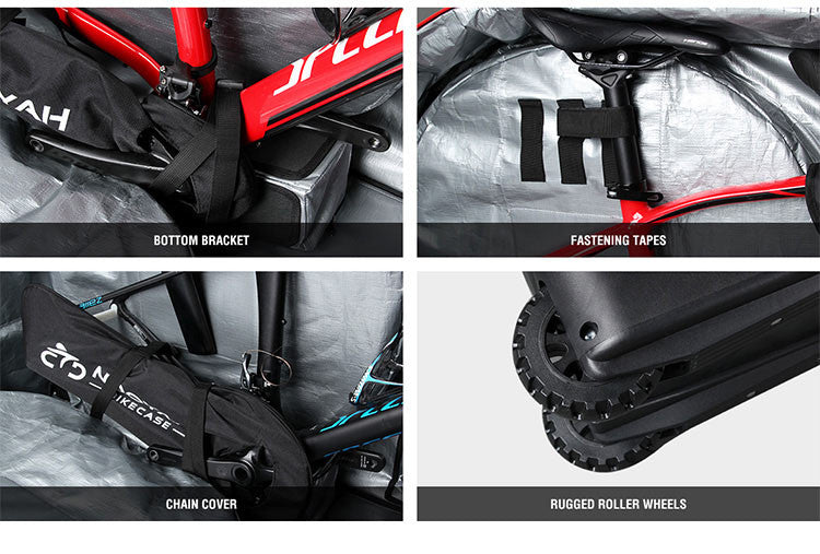 Ultimate Bike Travel Bag for Airplane & Shipping - Versatile Case for MTB, Road, and Triathlon Bikes