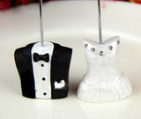 10 Pack of 5 Bride 5 Groom Wedding Name Card Place Stand - Wedding Table Decoration Bomboniere Favour Gift - 45-Degree Angle
