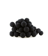 20 Black Cotton Ball LED Fairy Lights - 5cm Battery-Powered String Lights for Home, Wedding, Party, and Outdoor Decoration