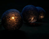 20 Black Cotton Ball LED Fairy Lights - 5cm Battery-Powered String Lights for Home, Wedding, Party, and Outdoor Decoration