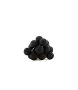 20 Black Cotton Ball LED Fairy Lights - 5cm Battery-Powered String Lights for Home, Wedding, Party, and Outdoor Decoration