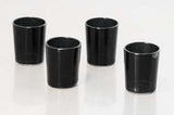 10 Pack Black Matt Tealight Candle Holder 6.5cm Festival Decor Wedding Propose Parties Holiday and Home Decor - 45-Degree Angle