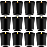 40 Pack Black Matt Tealight Candle Holder 6.5cm Festival Decor Wedding Propose Parties Holiday and Home Decor - Side View