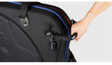 NOOYAH Lightweight EVA Bike Travel Case for Mountain, Road, and Gravel Bikes - BK002 Black Edition - Top-Down View