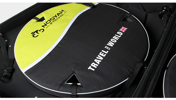 NOOYAH Lightweight EVA Bike Travel Case for Mountain, Road, and Gravel Bikes - BK002 Black Edition