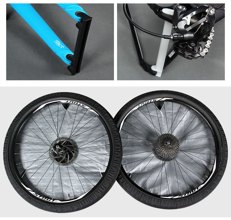 NOOYAH Lightweight EVA Bike Travel Case for Mountain, Road, and Gravel Bikes - BK002 Black Edition