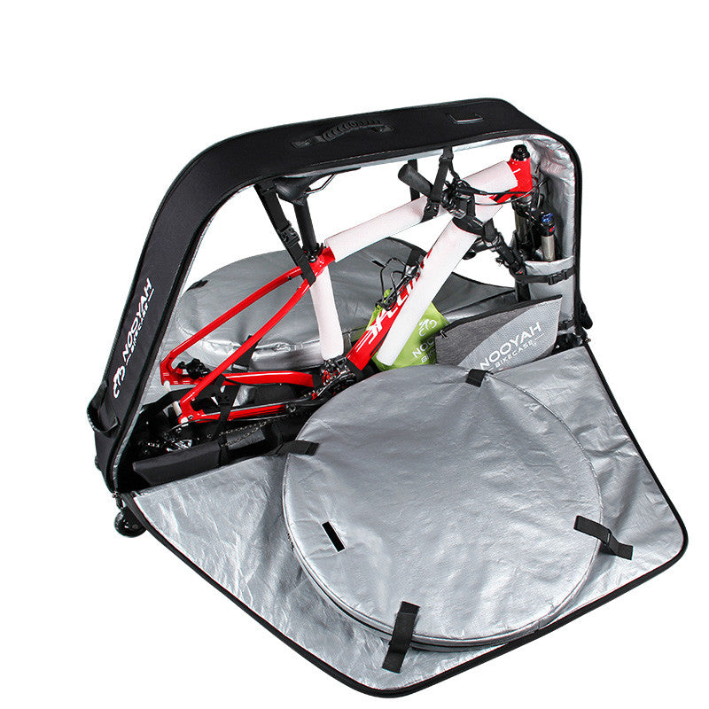 NOOYAH Blue Ultimate Bike Travel Case - Versatile EVA Shell for MTB, Road, and Gravel Bikes - Model BK007S
