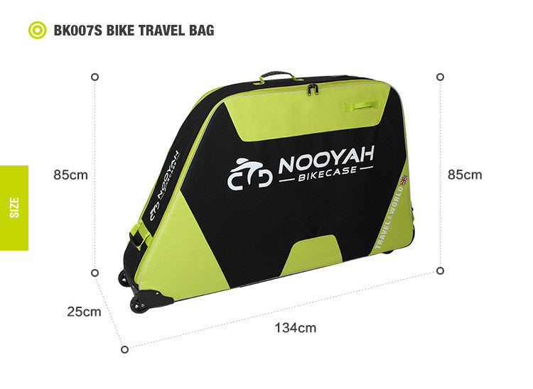 NOOYAH Blue Ultimate Bike Travel Case - Versatile EVA Shell for MTB, Road, and Gravel Bikes - Model BK007S
