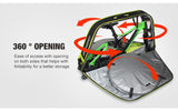 NOOYAH Blue Ultimate Bike Travel Case - Versatile EVA Shell for MTB, Road, and Gravel Bikes - Model BK007S - Close-Up Angle