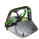 NOOYAH Blue Ultimate Bike Travel Case - Versatile EVA Shell for MTB, Road, and Gravel Bikes - Model BK007S - Low Angle
