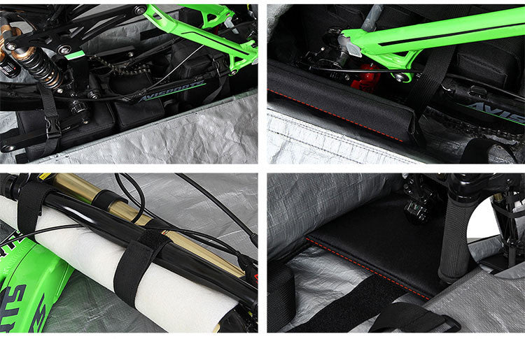 NOOYAH Blue Ultimate Bike Travel Case - Versatile EVA Shell for MTB, Road, and Gravel Bikes - Model BK007S