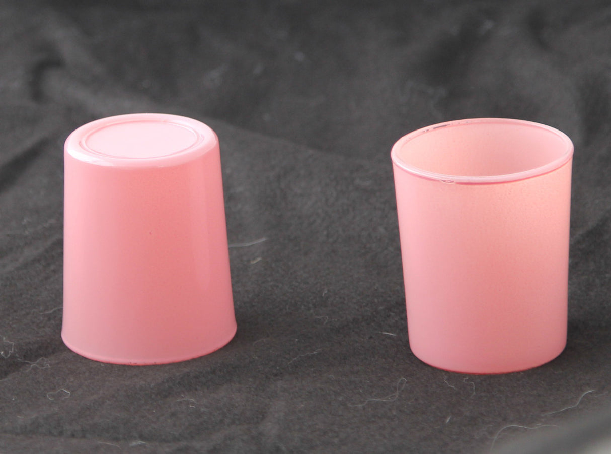 20 Pack Blush Pink Glass Votive Tealight Candle Holders House Party Centerpiece Xmas Wedding Decor Glass Candlestick Party Decorations Bridal Valentines Event