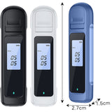 Alcohol Breathalyzer Drink Tester DUI LCD Breath Analyzer Handbag Pocket Size BLACK - FREE POST - Front View
